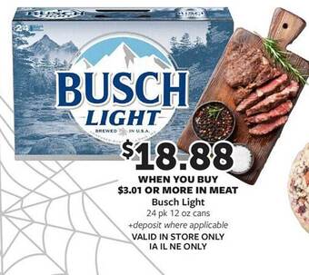 Fareway Busch light offer