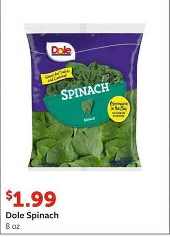 Fareway Dole spinach offer