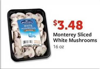 Fareway Monterey sliced white mushrooms offer
