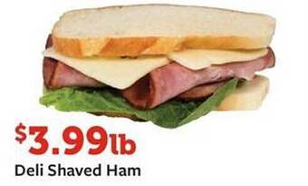 Fareway Deli shaved ham offer