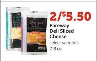 Fareway Fareway deli sliced cheese offer