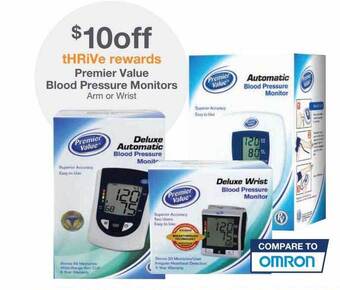 Kinney Drugs Premier value blood pressure monitors offer