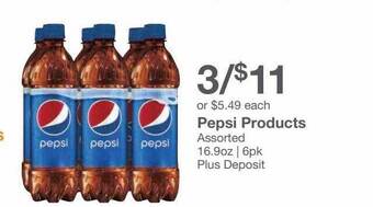 Kinney Drugs Pepsi products offer