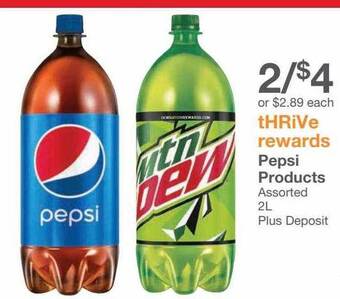 Kinney Drugs Pepsi products offer