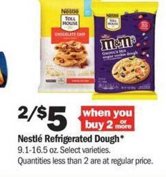 Meijer Nestle refrigerated dough offer