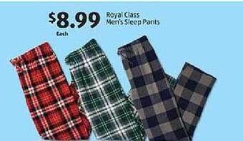 Aldi Royal class men's sleep pants offer