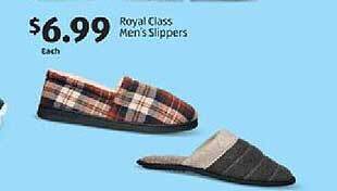 Aldi Royal class men's slippers offer