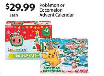 Aldi Pokemon or cocomelon advent calendar offer
