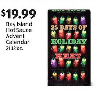 Aldi Bay island hot sauce advent calendar offer