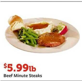 Fareway Beef minute steaks offer