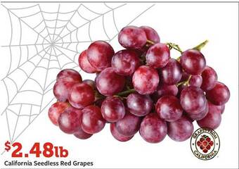 Fareway California seedless red grapes offer