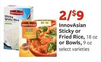 Fareway Innovasian sticky or fried rice or bowls offer