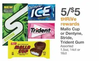 Kinney Drugs Mallo cup or dentyne, stride, trident gum offer