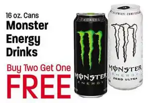 Monster Energy Drinks 16 oz. cans
