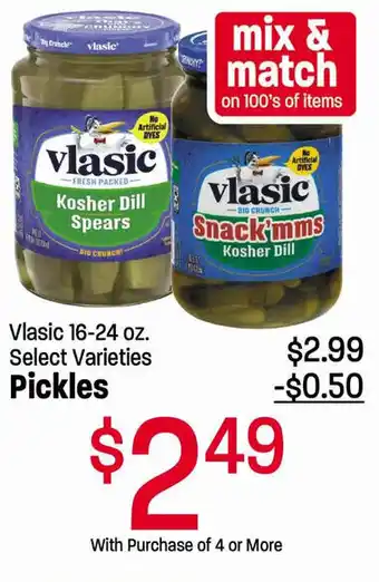 Lin's Market Pickles Vlasic 16-24 oz. offer