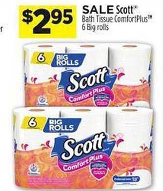 Dollar General Scott bath tissue comfort plus offer