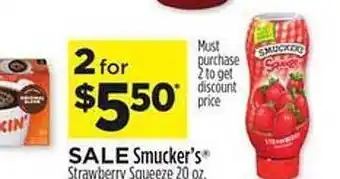 Dollar General Smucker's strawberry squeeze offer