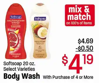 Body Wash Softsoap 20 oz.