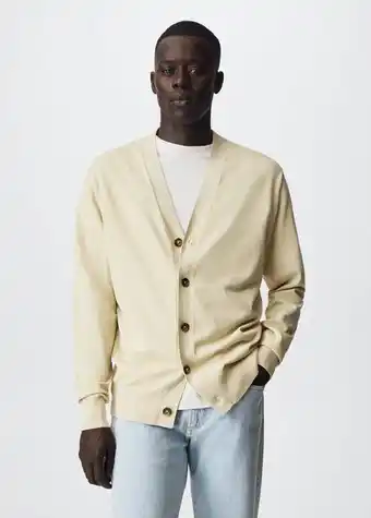 Mango Buttoned cotton cardigan offer