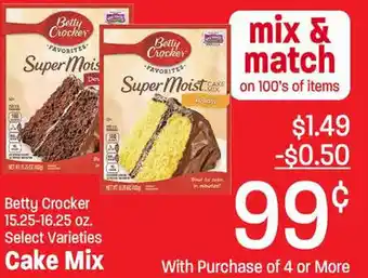 Cake Mix Betty Crocker 15.25-16.25