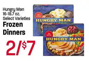 Frozen Dinners Hungry Man 16-18.7 oz.