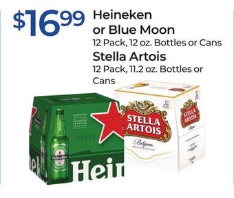 Rite Aid Heineken or blue moon, stella artois offer