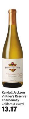 Total Wine Kendall jackson vintner's reserve chardonnay offer