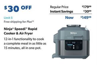 Sam's Club Ninja® speedi™ rapid cooker & air fryer offer