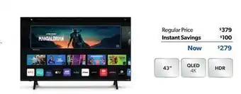 Sam's Club Vizio m6 series 4k qled hdr smart tv's offer