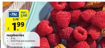 Lidl Raspberries offer