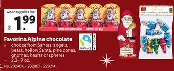 Lidl Favorina alpine chocolate offer