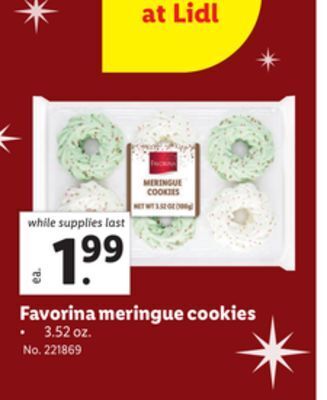 Lidl Favorina meringue cookies offer