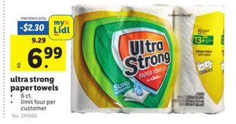 Lidl Ultra strong paper towels offer
