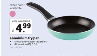 Lidl Aluminium fry pan offer
