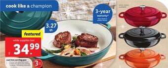 Lidl Cast iron serving pan offer