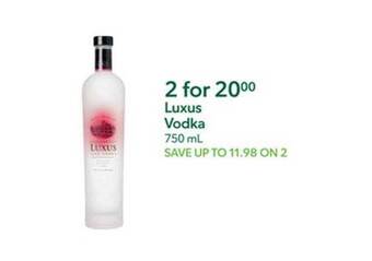 Publix Luxus vodka offer