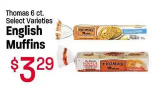 English Muffins Thomas 6 ct.