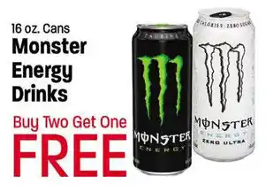 Monster Energy Drinks 16 oz. cans
