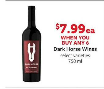 Fareway Dark Horse Wines offer