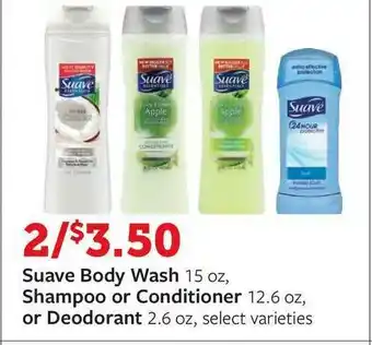 Fareway Suave Body Wash, Shampoo Or Conditioner, Or Deodorant offer