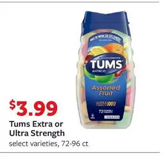 Fareway Tums Extra Or Ultra Strength offer