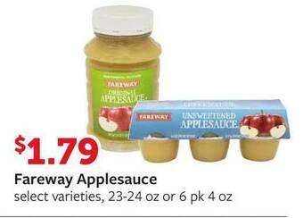 Fareway Fareway Applesauce offer