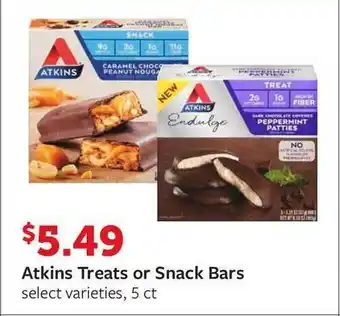 Fareway Atkins Treats Or Snack Bars offer