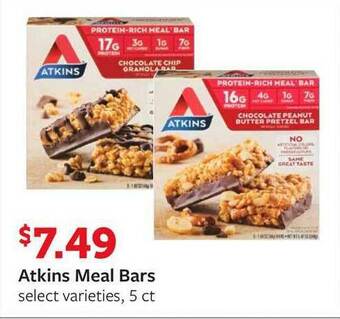 Fareway Atkins Meal Bars offer