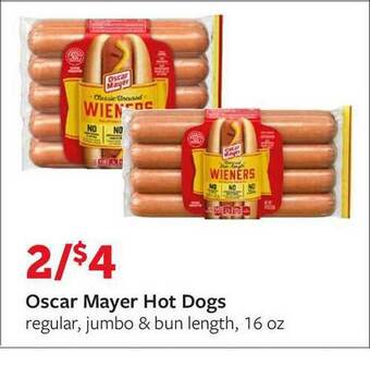 Fareway Oscar Mayer Hot Dogs offer