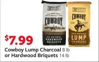 Fareway Cowboy Lump Charcoal 8 Lb Or Hardwood Briquets 14 Lb offer