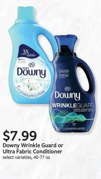 Fareway Downy Wrinkle Guard Or Ultra Fabric Conditioner offer