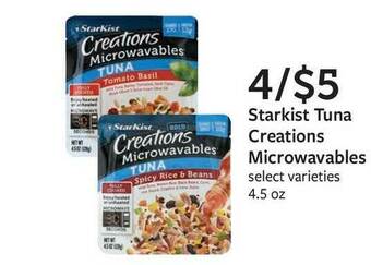 Fareway Starkist Tuna Creations Microwavables offer