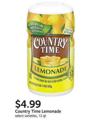 Fareway Country Time Lemonade offer