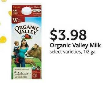 Fareway Organic Valley Milk offer